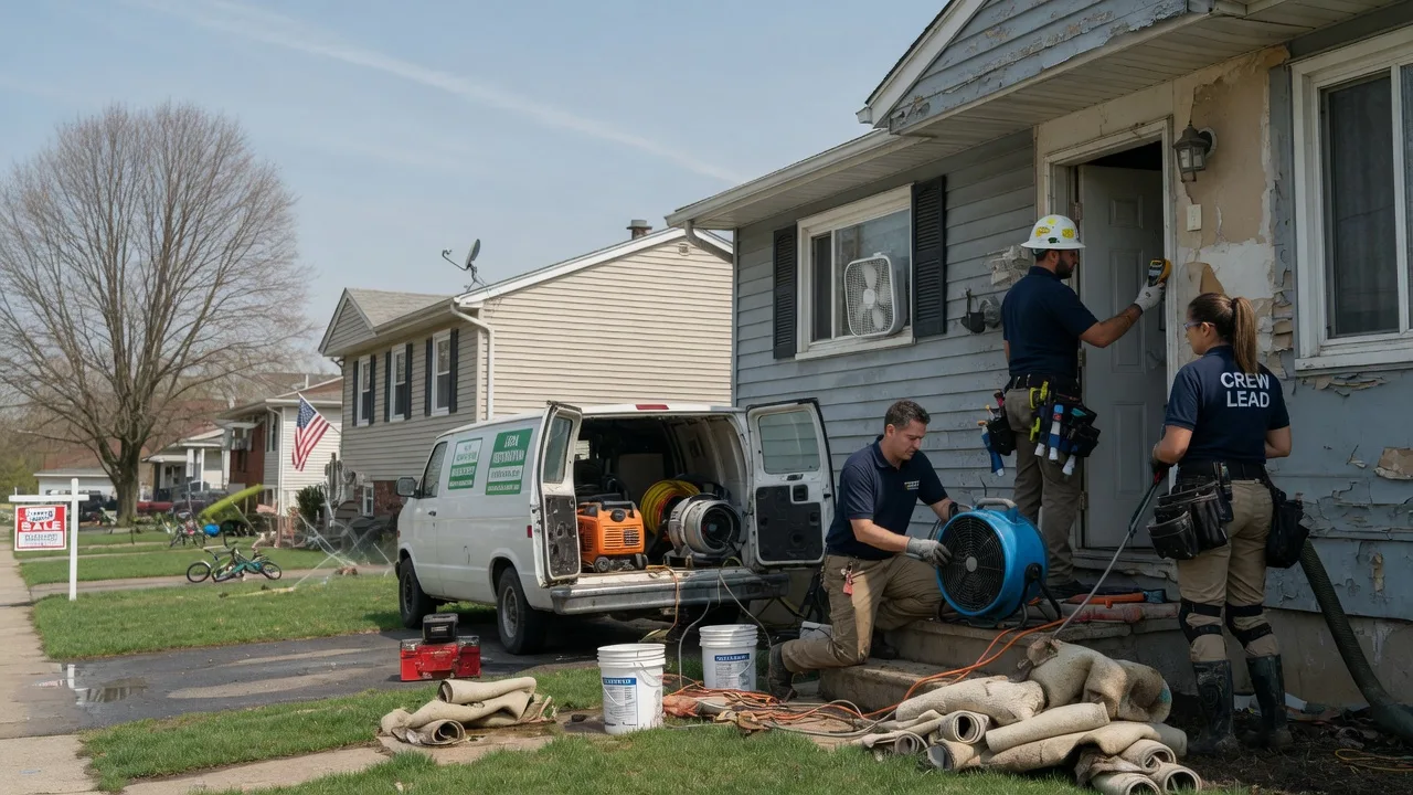 Flood Cleanup in Waltonville, IL near me