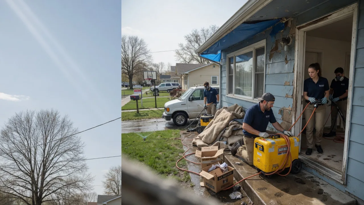 Basement Flood Cleanup in Waltonville, IL near me